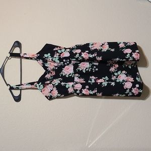 No Boundaries floral tank dress